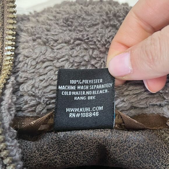 Kuhl | Green Warm Soft Fuzzy Fleece Flight Jacket S - Picture 9 of 13